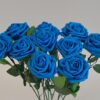 7624 (5 шт) Роза синяя латексная 50 см — изображение 2