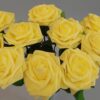 7627 (5 шт) Троянда жовта латексна 50 см - Зображення 2