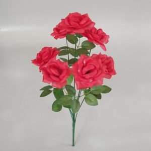7724 (1 шт) Букет червоних троянд 60 см